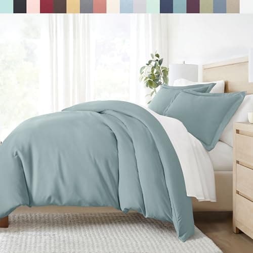 Linen Market Queen Duvet Cover & Shams - Light Gray, Unmatched Softness & Elegant Prints