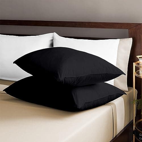 100% Egyptian Cotton Queen 20x30 Blood Red Sateen Weave Pillow Covers (600 Thread Count)