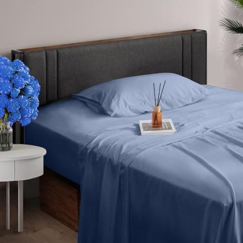 Z-hom Full Size 4-Piece Bed Sheets, Cooling & Breathable, Extra Soft & Wrinkle-Free, Deep Pocket, White