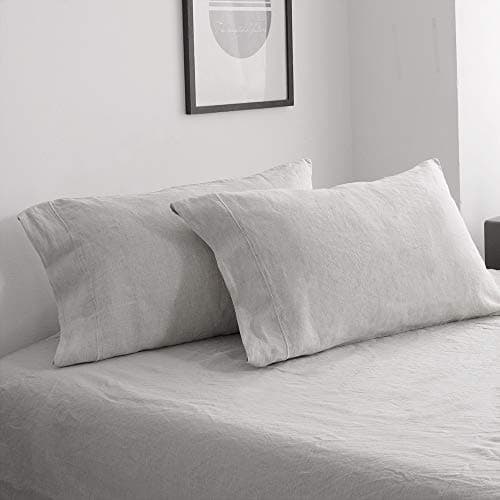 Simple & Opulence French Linen Queen Size Washed Pillowcases - Set of 2 (20''x30'')