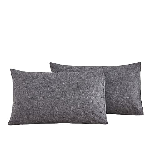 100% Cotton King Size Pillowcases with Botanical Floral Print, 2 Pack