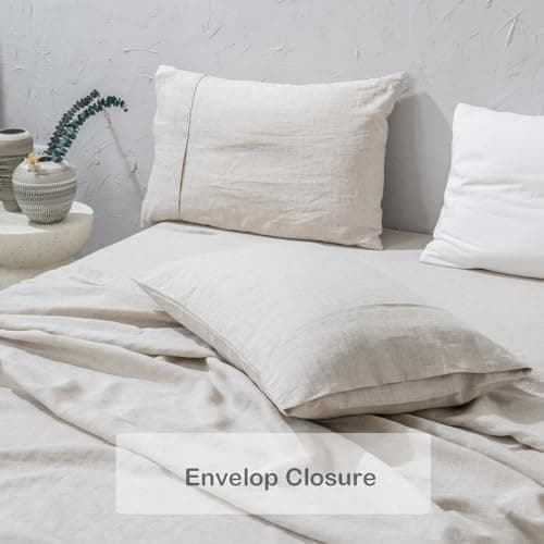 Meadow Park 100% Washed French Linen Sheet Set - California King