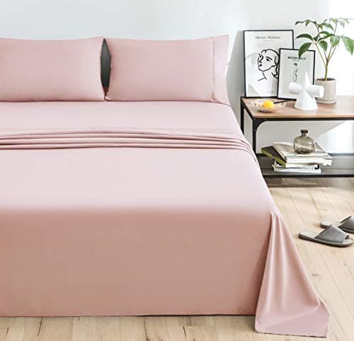 Mohap 1800 Thread Count Double Brushed Microfiber Bed Sheet Set - Full Gray