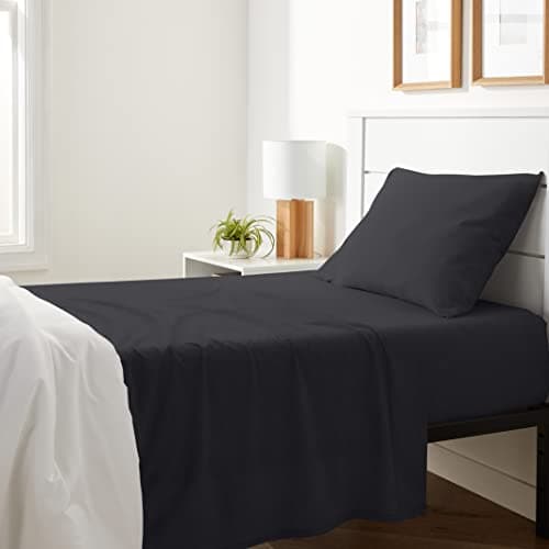 Amazon Basics Full Size Oatmeal 4-Piece Bed Sheet Set