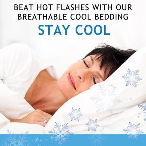 JOMO Cooling Bed Sheets, King Size - Silver Gray, 4 Pack