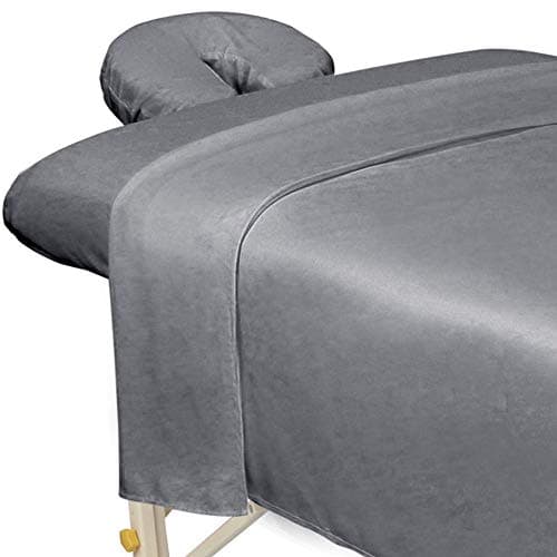 ForPro Professional Premium Microfiber Massage Sheet Set, Sage