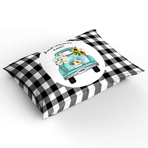 Flower Market Retro Truck Daisies Full Duvet Cover Set