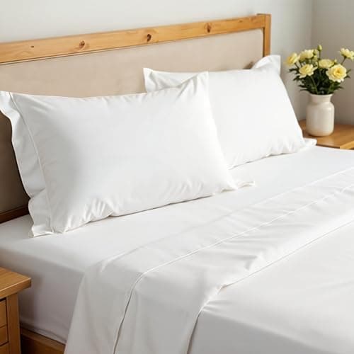 YSSOA Blue Hotel Luxury 4 Piece Bed Sheet Set with Deep Pockets