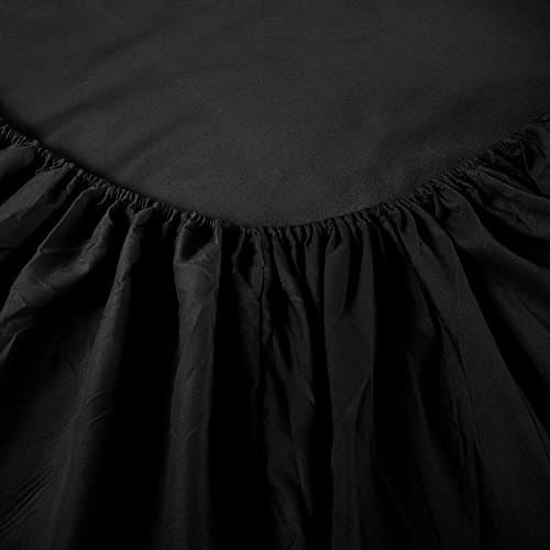 Sfoothome Black Luxury 4-Piece Bed Sheet Set - Full Size, Extra Deep Pocket
