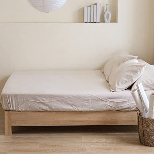 Solid Color Belgian Linen Sheet Set - 6 Pieces (King Size)