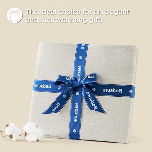 King Size Linen Cotton Sheets Set - 4 Pcs for All Seasons