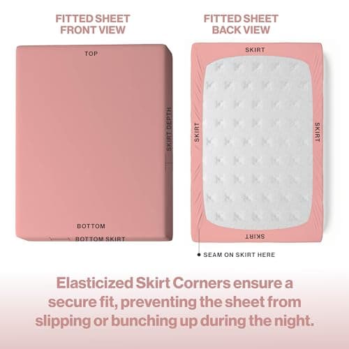 Superity Linen Fitted Sheet - 100% Cotton California King - Soft & Comfortable 200 Thread Count