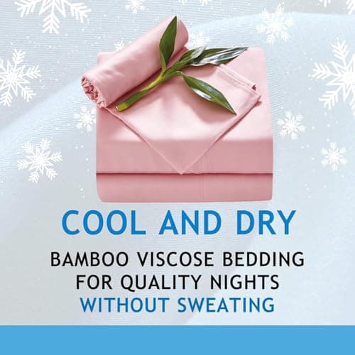 JOMO Cooling Bed Sheets, King Size - Silver Gray, 4 Pack