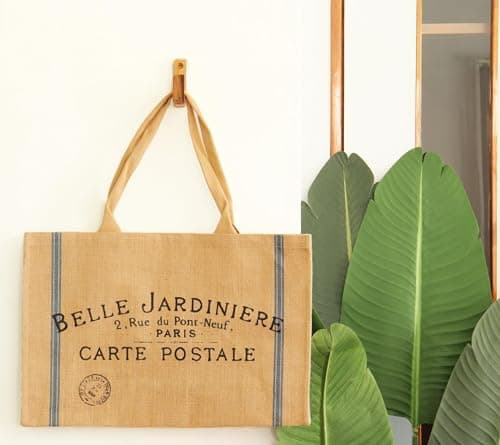 Jute Tote Bags with Laminated Interior and Soft Handles