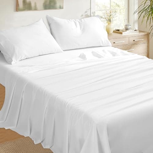 BedListes Floral 100% Egyptian Cotton Cooling Sheets - 800 Thread Count Queen (16 Deep Pocket)
