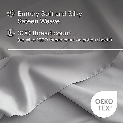 DOZ King Sheet Set, 100% Bamboo Viscose, Organic, Buttery Soft, Cooling, High GSM, Deep Pockets