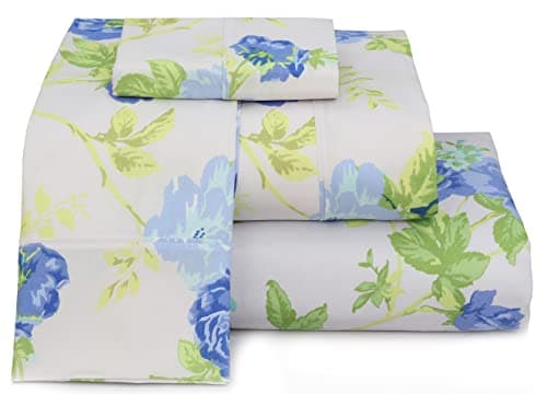 Full Size Brushed Microfiber Sheets Set with Deep Pockets - Pink Memories