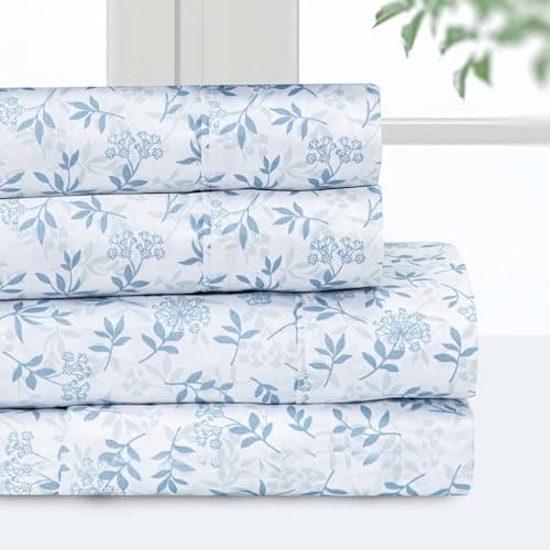 Pointehaven Queen Bedsheet Set - 4 Pieces, 100% Polyester Microfiber, Super Soft