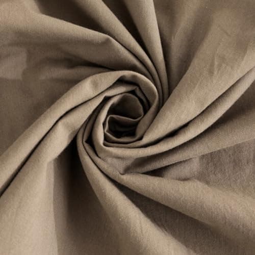JELLYMONI 100% Washed Cotton Pillowcases Set with Button Closure, 2 Pack Standard(20×26) - Linen Grey