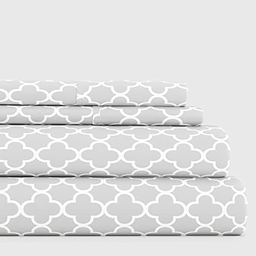 Linen Market Queen Bedding Sheet Set - Gray Thatch, Deep Pocket, Ultra-Soft & Cooling