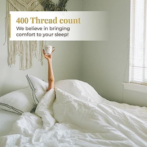 Luxury 400 Thread Count Queen Size Sateen Cotton Sheet Set - Sky Blue
