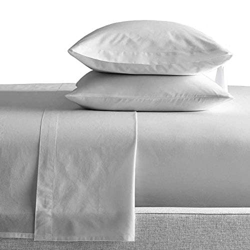 Luxury 100% Egyptian Cotton Queen Pillowcase, White Stripe (800TC)