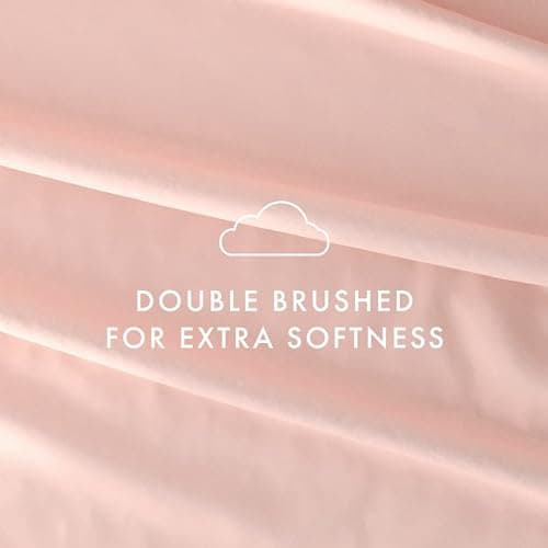 6 Piece Linen Bed Sheet Set, Blush, King Size