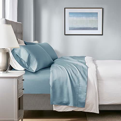 Beautyrest All Season Smart Temperature Sheets, King, Seafoam, 1000 Thread Count