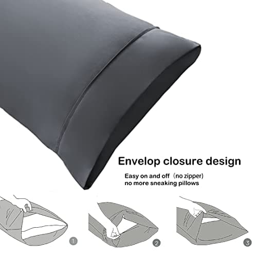 Luxury 4-Piece Double Brushed Microfiber Bed Sheet Set - Full Gray