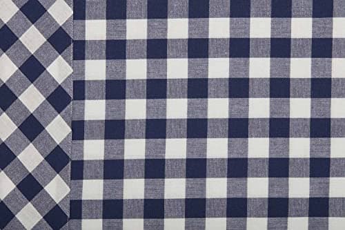 Piper Classics Vintage Blue Check Shams, Set of Two, 21" W x 27" L