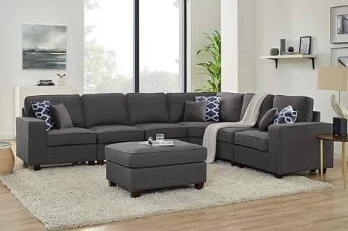 Devion Maison 4-in-1 Convertible L-Shaped Couch with Pull-Out Bed and Storage