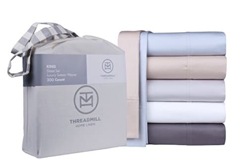 100% Cotton Beige Full Size Cooling Sheet Set with Elastic Deep Pocket
