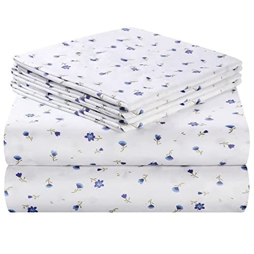 Printed Queen Size Bed Sheets, Extra Soft Microfiber 1800 Pattern Sheets