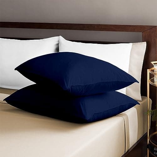 100% Egyptian Cotton Queen 20x30 Blood Red Sateen Weave Pillow Covers (600 Thread Count)