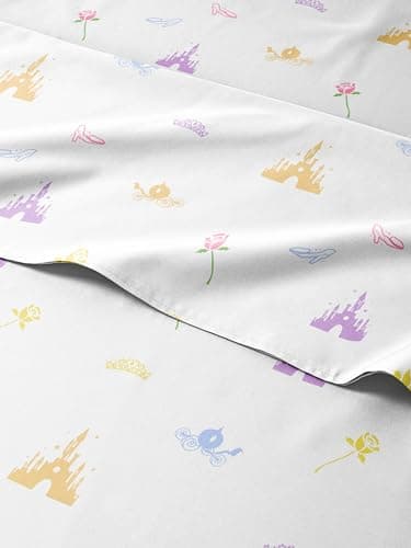 CGK Linens Kids Princess 4 Piece Sheet Set - Breathable, Deep Pockets - Easy Fit - Machine Washable