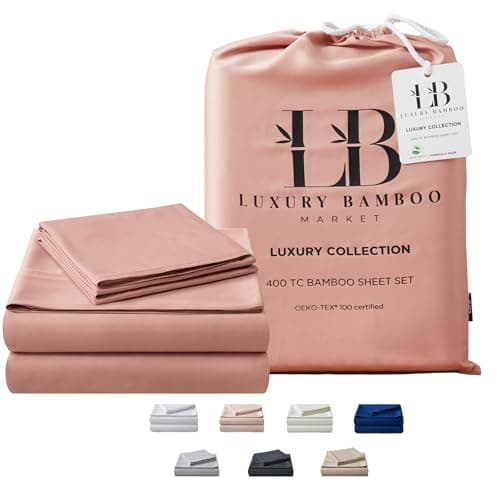 Luxury Bamboo King Size Bed Sheet Set - 100% Viscose - Ultra Soft Cooling Sheets - Classic White
