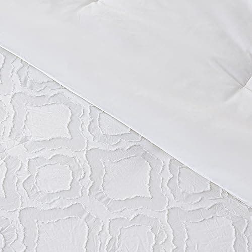 Andency Queen Boho Tufted Comforter Set, Khaki (90x90In Comforter & 2 Pillowcases)