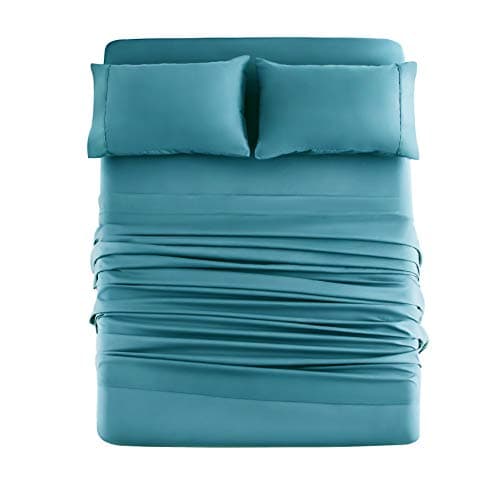 Mohap 1800 Thread Count Double Brushed Microfiber Bed Sheet Set - Full Gray