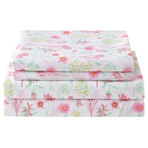 Purple Paisley Butterfly Floral Bed Sheets Set