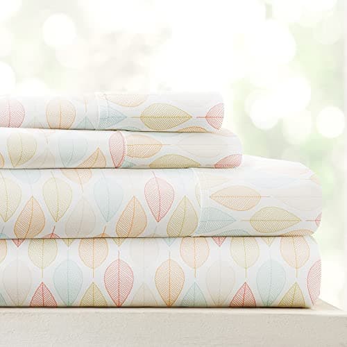 Ultra-Soft & Cooling Bed Sheets - Jade Arrows Design - Full Size - Deep Pocket Fits 16 Mattress