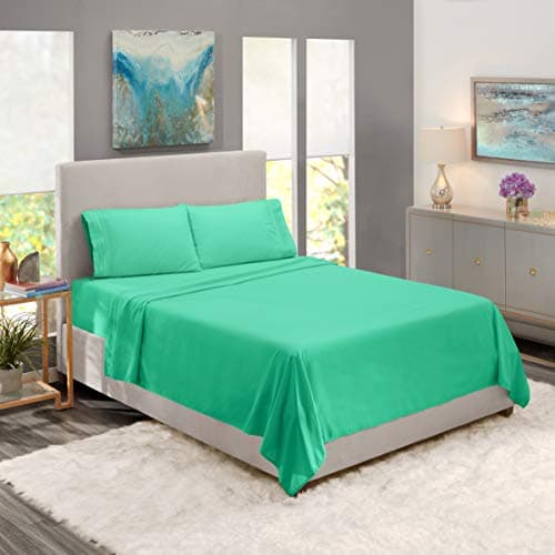 Mint Deep Pocket Full Sheets - 4 Piece Set for Full Size Bed
