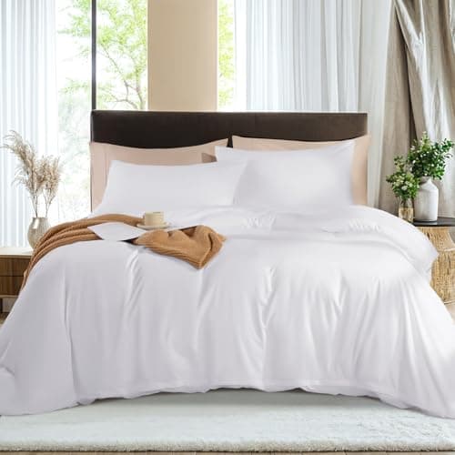 LBRO2M France Linen Queen Size Pillowcase Set 20"X30", Soft & Durable (2pcs)