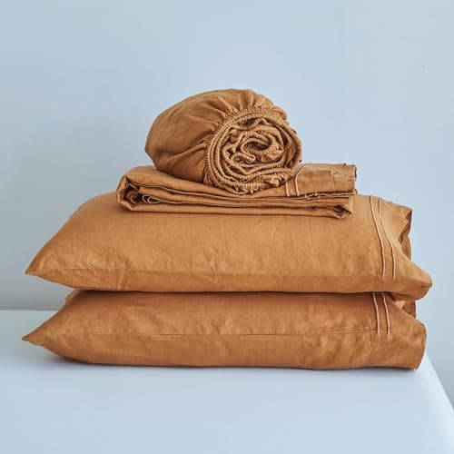 Simple&Opulence 100% Linen 4-Piece Sheet Set - Full Size