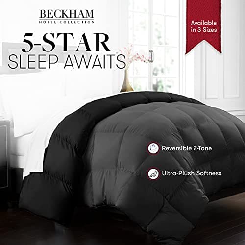 Luxury Goose Down Alternative Reversible Comforter - Twin/Twin XL - Brown/Cream