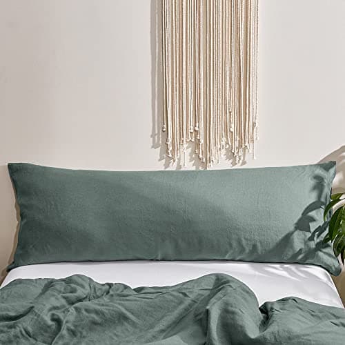 Simple&Opulence Queen Size Natural Linen Duvet & Pillow Shams Set