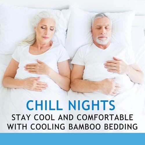 JOMO Cooling Bed Sheets, King Size - Silver Gray, 4 Pack