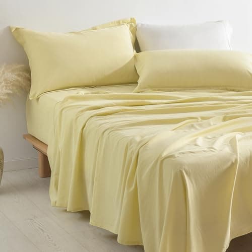 Charcoal Grey Bamboo Rayon & Linen Bed Sheets King Size, Soft & Breathable