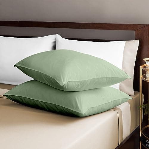 100% Egyptian Cotton Queen 20x30 Blood Red Sateen Weave Pillow Covers (600 Thread Count)