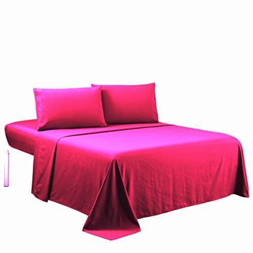 Sfoothome Black Luxury 4-Piece Bed Sheet Set - Full Size, Extra Deep Pocket
