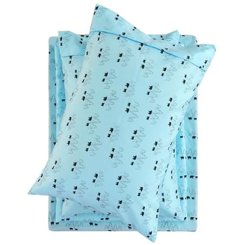 Vintage Flower Printed Full Size Bed Sheet Set with 15 Deep Pocket - 4 Piece Microfiber Patterned Sheet Set